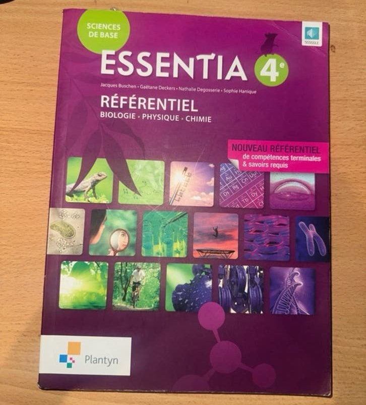 Essentia 4e Bio - Physique - Chimie, Livres, Livres scolaires, Enlèvement ou Envoi, Comme neuf, Autres matières
