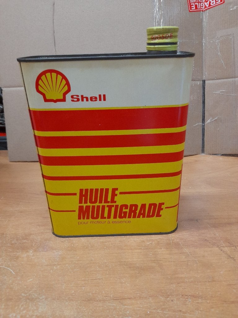 ancien bidon huile vide shell multigrade, Collections, Envoi, Utilisé, Autres types