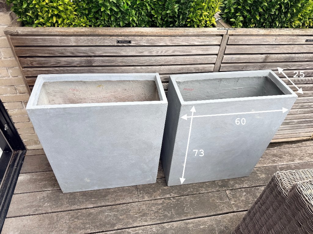 bloembakken polyester, Ophalen, Overige materialen, Nieuw, Binnen