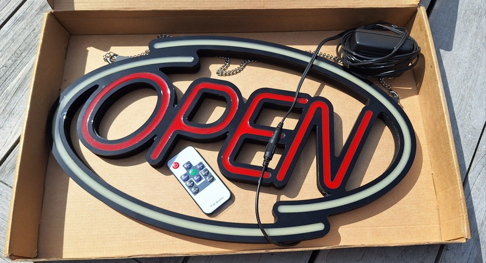 OPEN sign met leds, nieuw, Ophalen of Verzenden