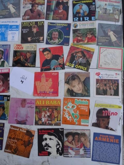 Lot 5— 50 vinyl 45 T Frans 1970-1980 — Pop — Disco, Cd's en Dvd's, Ophalen of Verzenden, Pop
