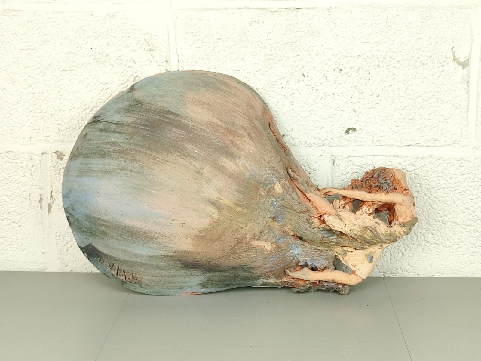 Terracotta kunstwerk Alberto Mirolo, Antiquités & Art, Art | Sculptures & Bois, Enlèvement, Peint
