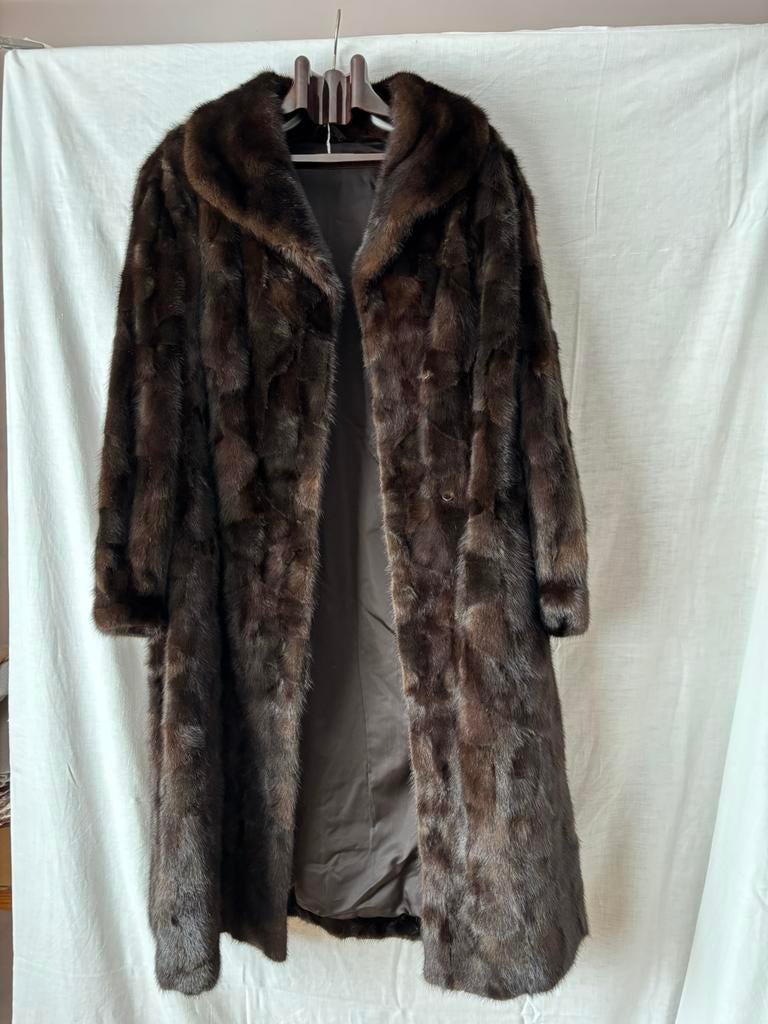 Echte nerts mantel, donkerbruin, perfecte staat, Kleding | Dames, Ophalen, Zo goed als nieuw, Maat 36 (S), Bruin