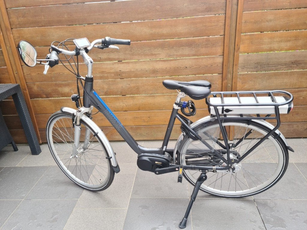 Elektrische fiets Bikkel met middenmotor, Fietsen en Brommers, Ophalen, Zo goed als nieuw, 50 km per accu of meer