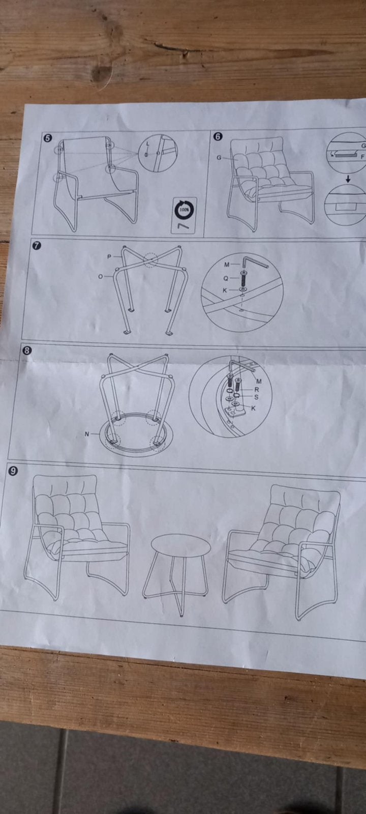 2 fauteuils plus table de jardin neuf encore emballé, Jardin & Terrasse, Enlèvement, Comme neuf, Métal