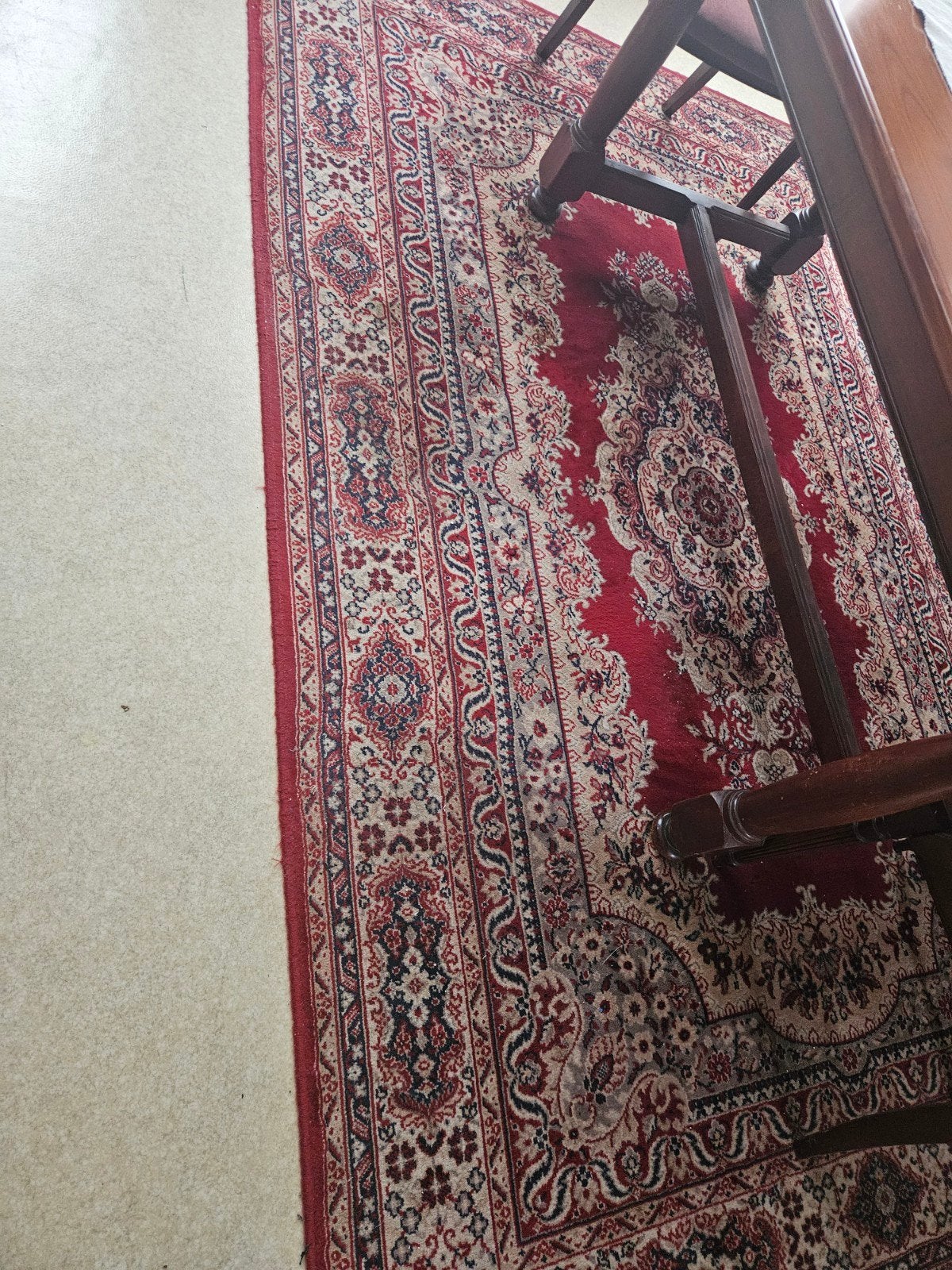 Grand tapis style persan / oriental 2,86 m x 1,90 m, Maison & Meubles, Enlèvement, Bleu