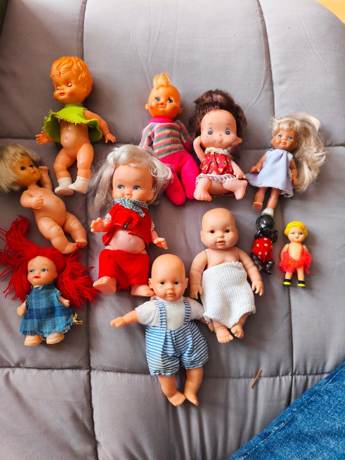 verzameling oude popjes poppen, Verzamelen, Ophalen of Verzenden