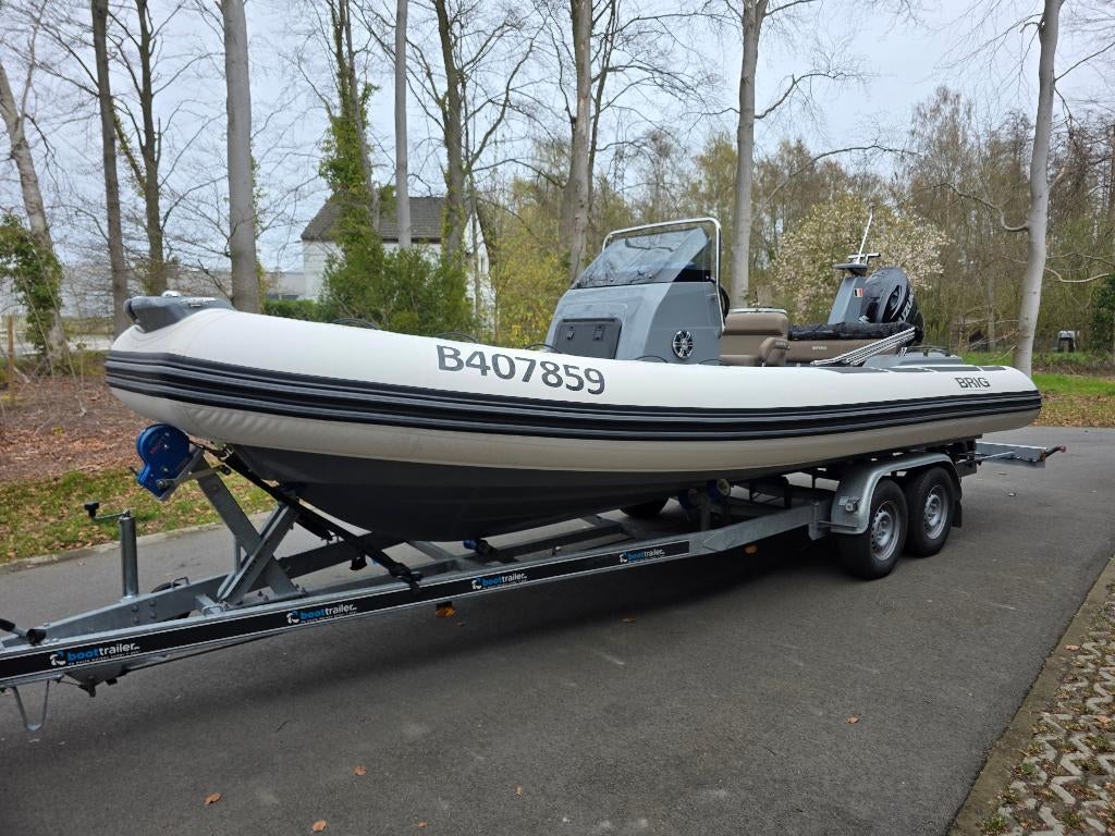 Brig Eagle 6.7 Luxe RIB 175PK, Trailer en Dock., Ophalen, Zo goed als nieuw, Benzine