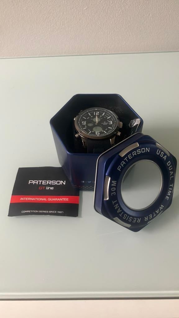 Montre Paterson WR30M Compétition GT Line noire, Handtassen en Accessoires, Horloges | Heren, Overige merken, Kunststof, Polshorloge