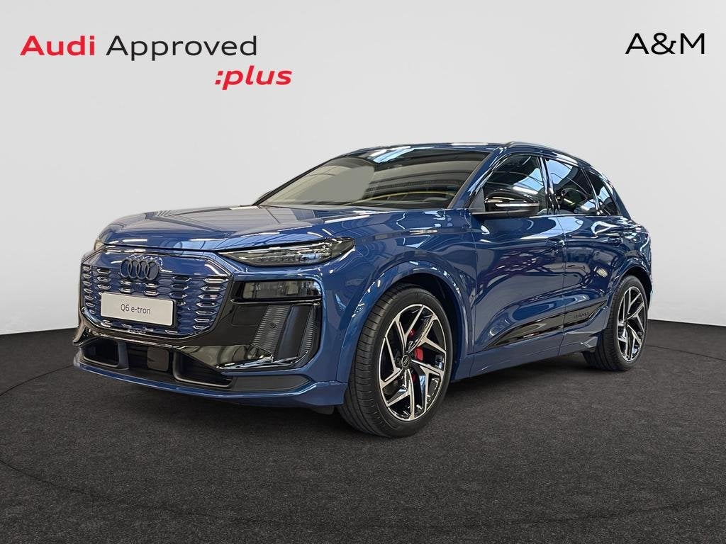 Audi Q6 e-tron Q6 e-Tron 100 kWh 55 Quattro Edition one blue, Auto's, Audi, Automaat, Elektrisch, SUV of Terreinwagen, Zilver of Grijs