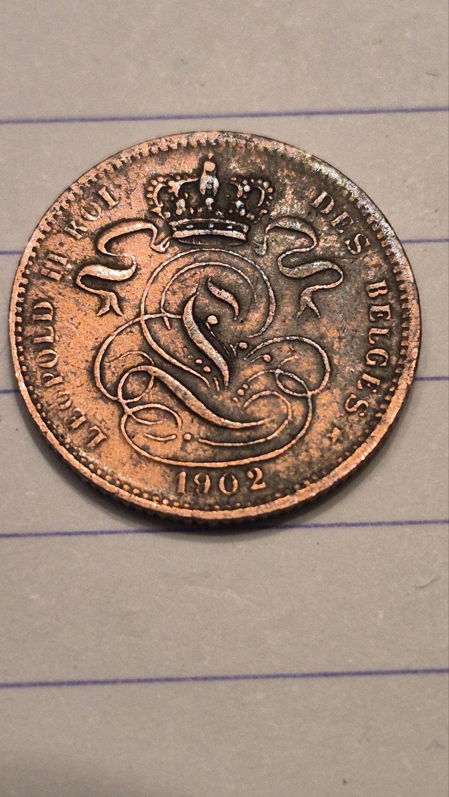 1 centiem koper leopold 2 van 1902 Frans, Timbres & Monnaies, Monnaies | Belgique, Enlèvement ou Envoi, Autre, Monnaie en vrac