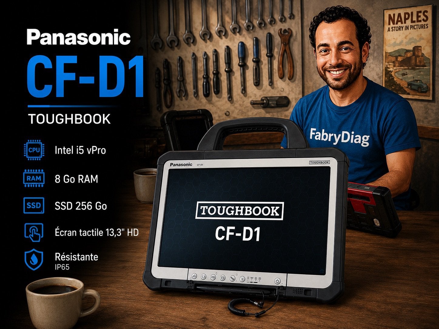 Panasonic Toughbook CF-D1 6génération, Enlèvement, Comme neuf, SSD