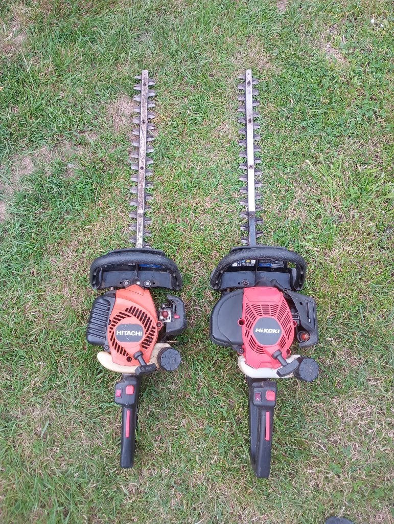 Heggenschaar Hitachi/hikoki, Tuin en Terras, Heggenscharen, Gebruikt, Benzine, Ophalen