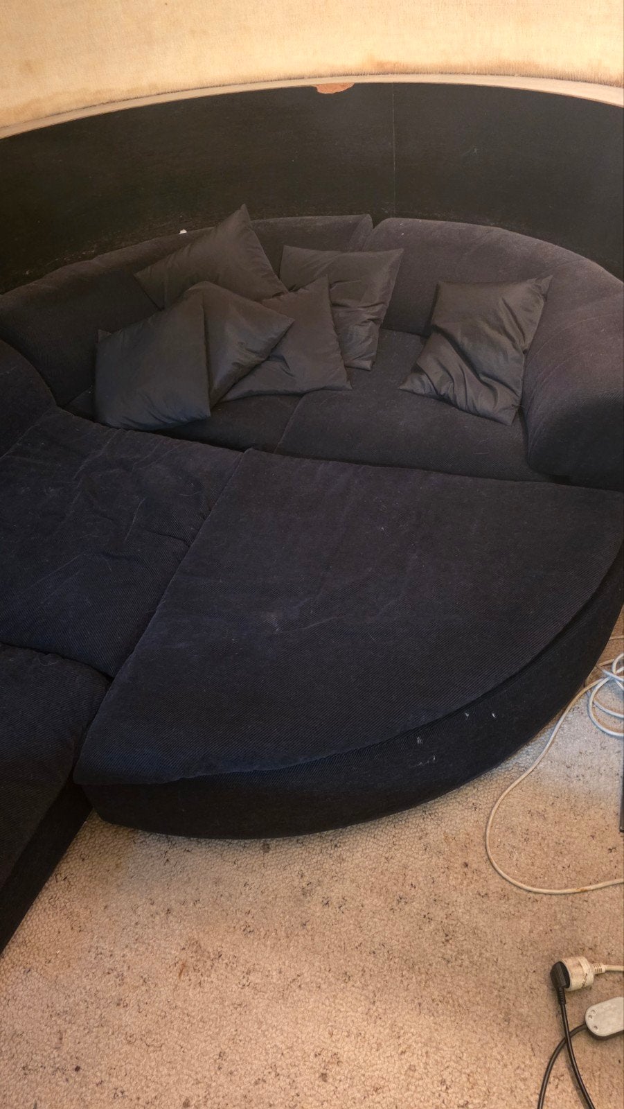 mancave zetel in goede staat, Ophalen, Gebruikt, Zwart, Overige typen