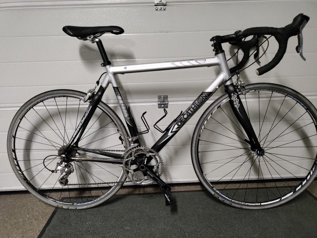 Racefiets Decathlon, Fietsen en Brommers, Fietsen | Racefietsen, 28 inch, Gebruikt, Carbon, 15 tot 20 versnellingen