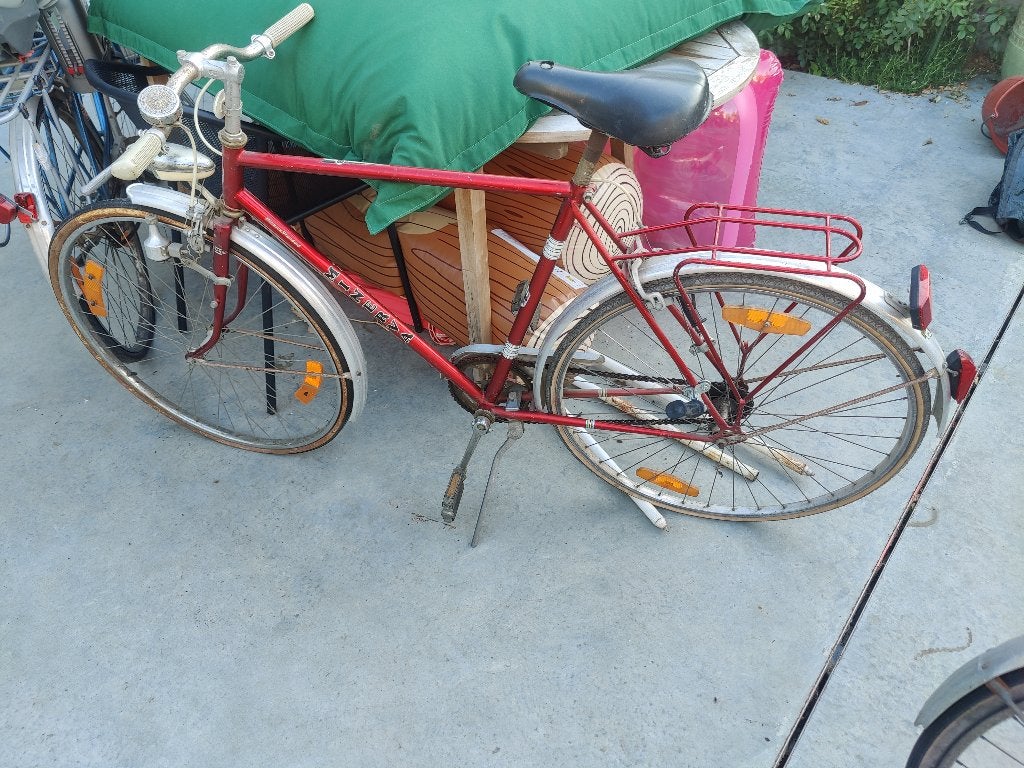 Oude Minerva herenfiets, opknapper, Gebruikt, Velgrem, Versnellingen, Ophalen