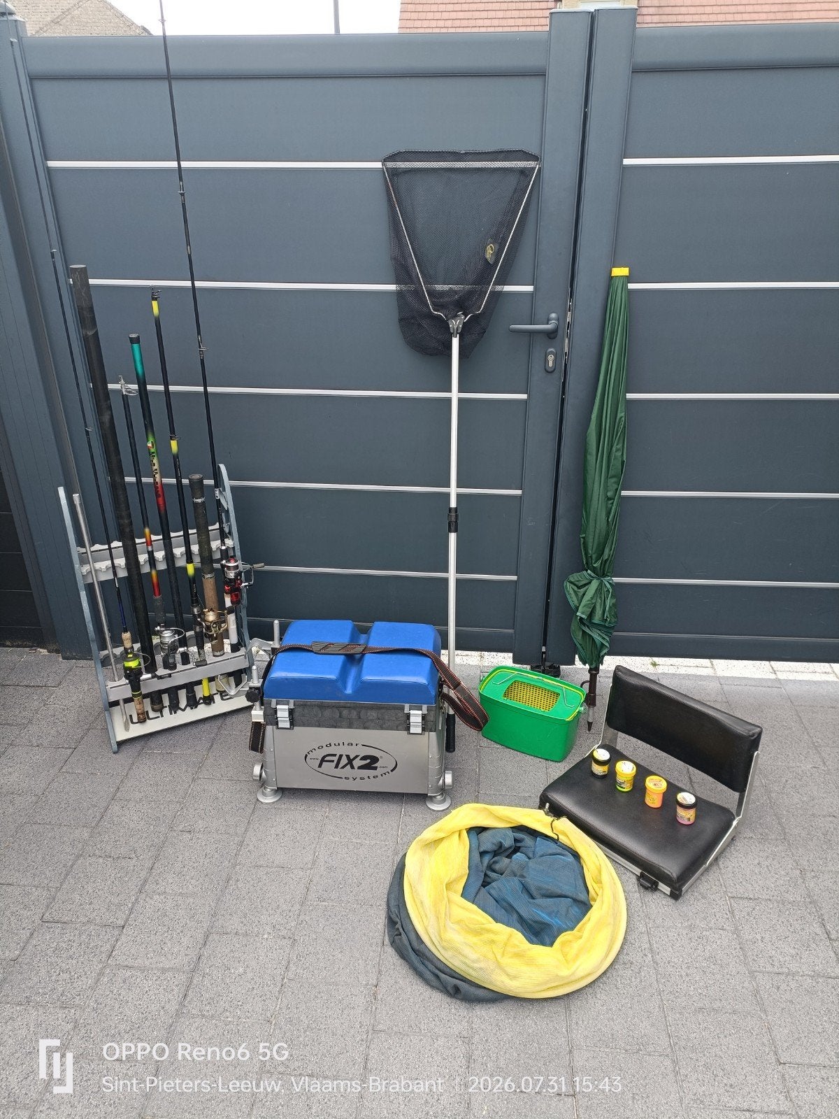 Kavel voor het vissen op kleine forel, Ophalen