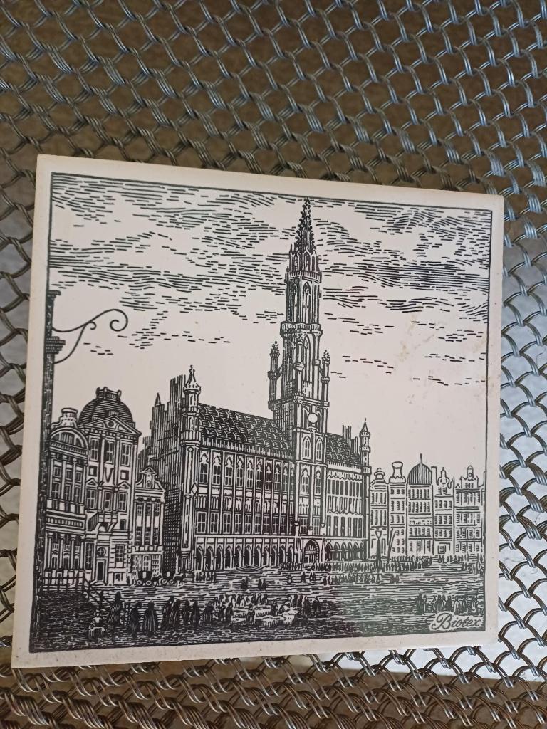 Brussel stadhuis tegel, Antiek en Kunst, Ophalen