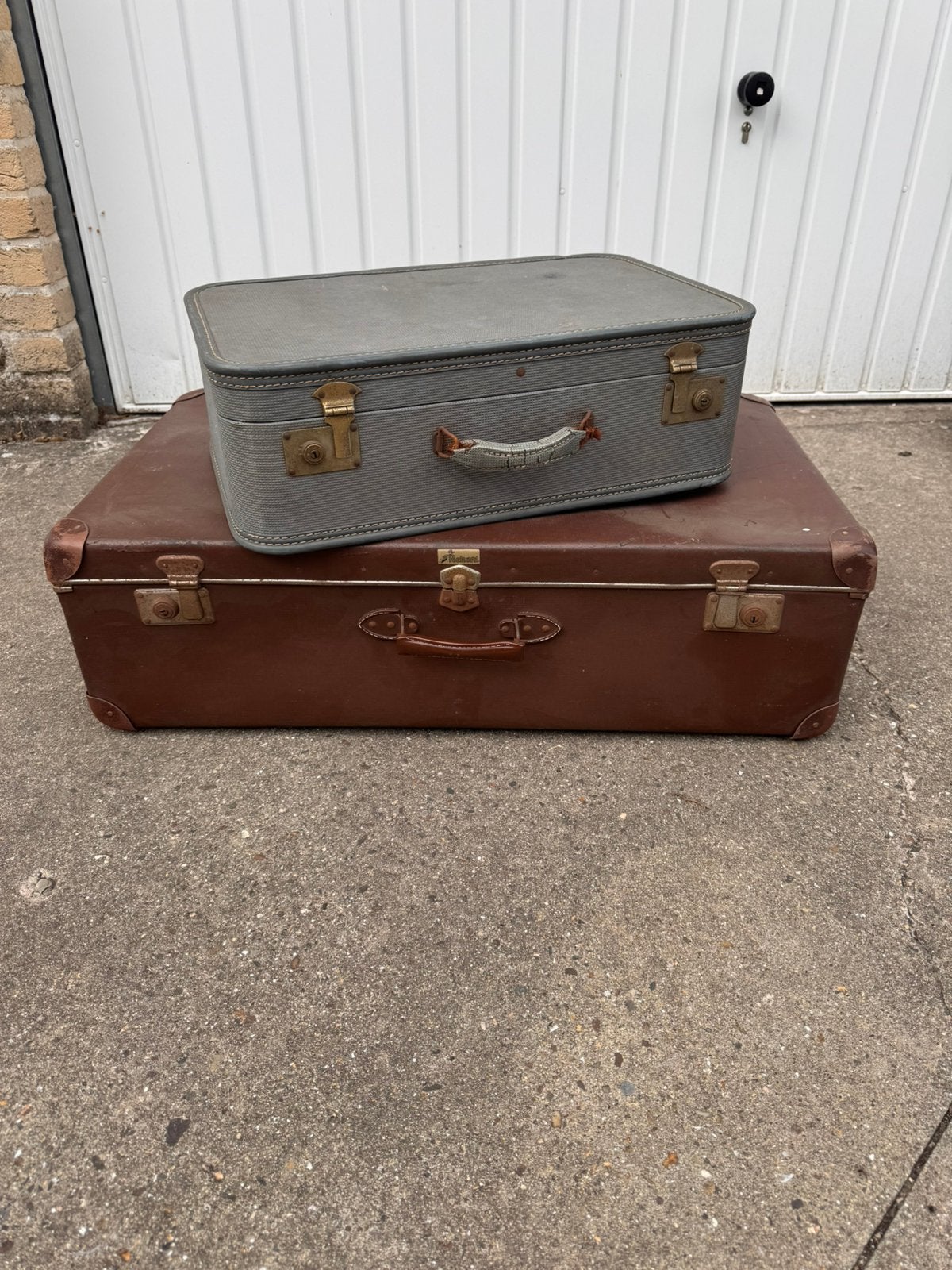 2 vintage koffers, Ophalen, Gebruikt