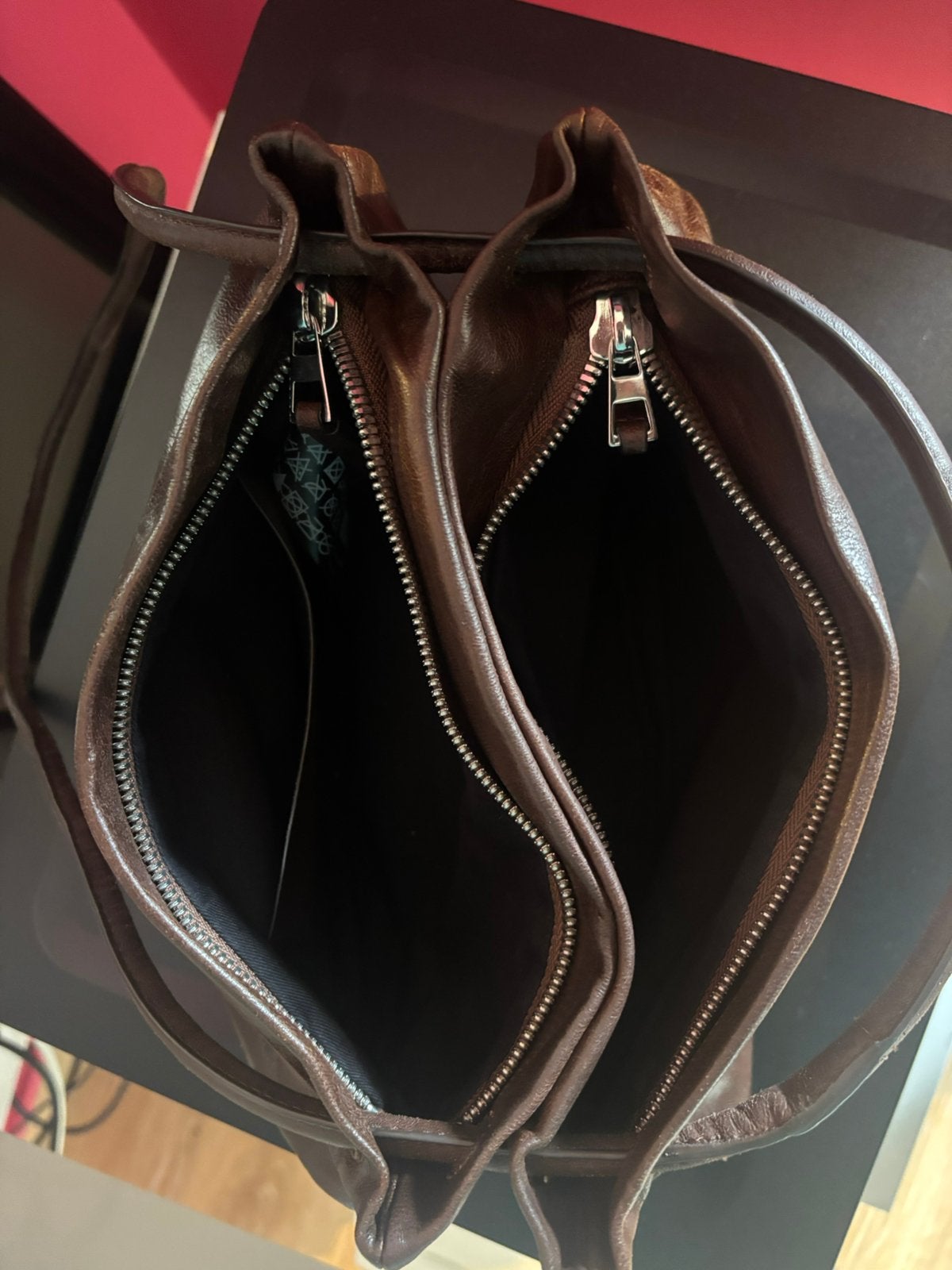 Massimo dutti handtas bruin, Handtassen en Accessoires, Ophalen of Verzenden, Nieuw, Bruin