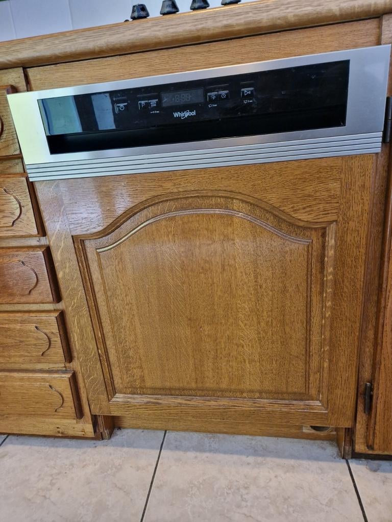 Vaatwasser whirlpool 6th sense, 85 à 90 cm, Encastré, Enlèvement, Utilisé