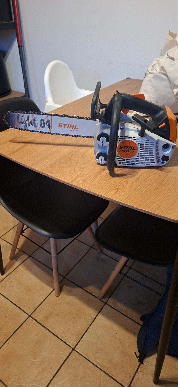 stihl ms 194t tronconneuse, Enlèvement