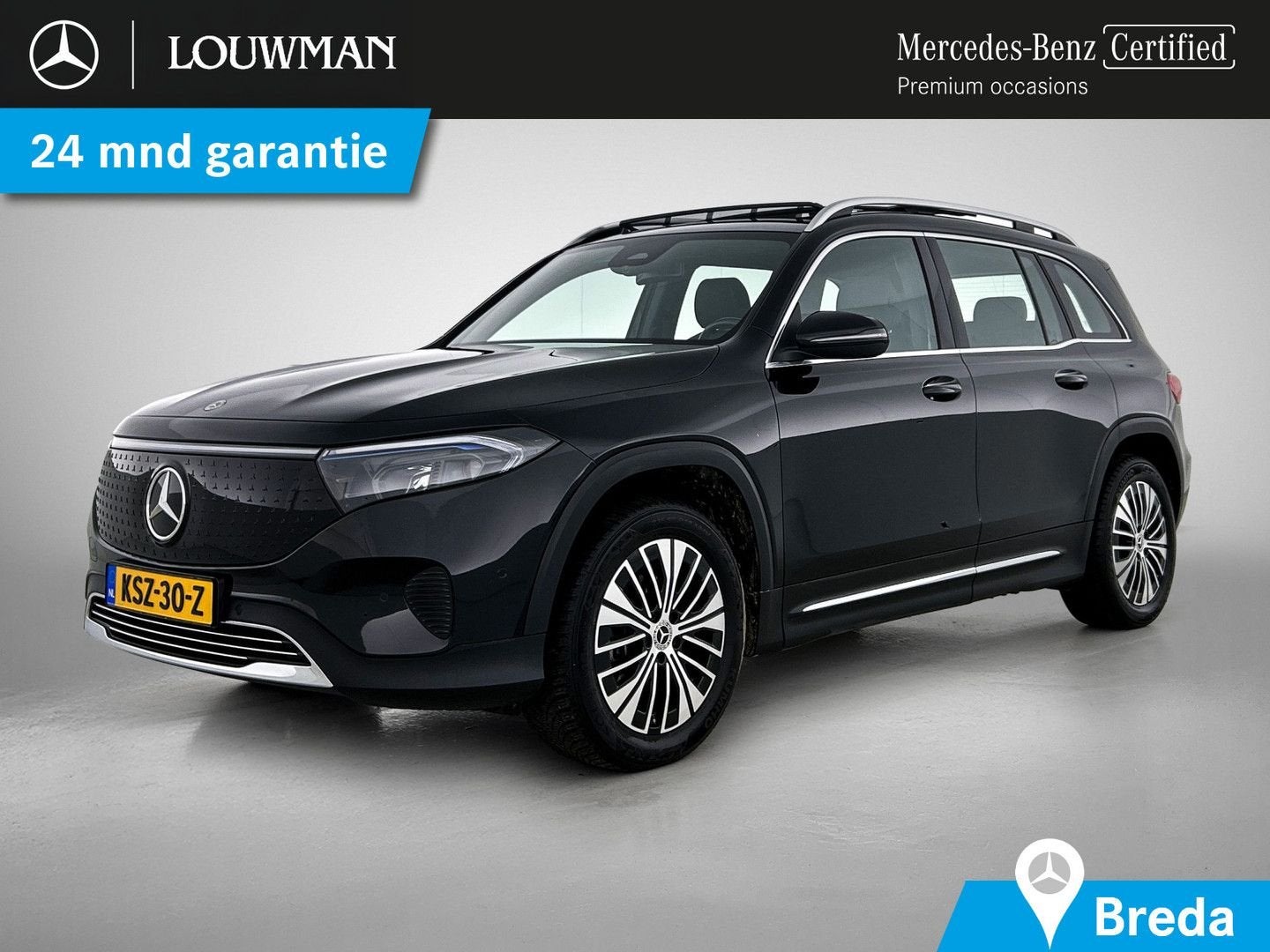 Mercedes-Benz EQB 250+ Business Line 71 kWh Panorama Schuif, Auto's, Mercedes-Benz, Automaat, 525 km, Zwart, Zwart