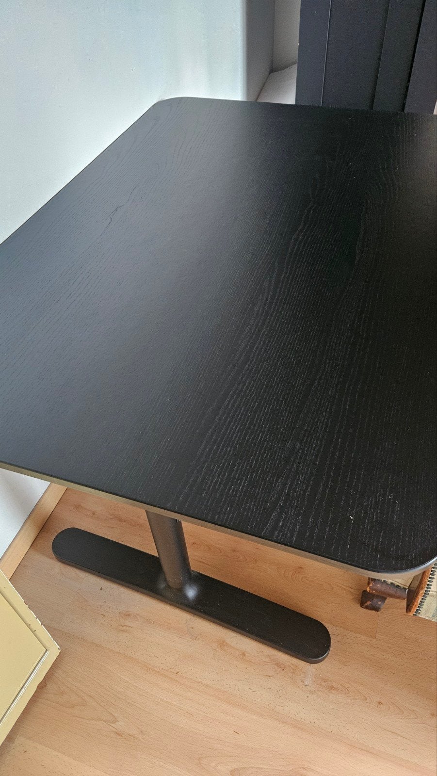 bureau, Ophalen, Zwart, 120 cm, Hout