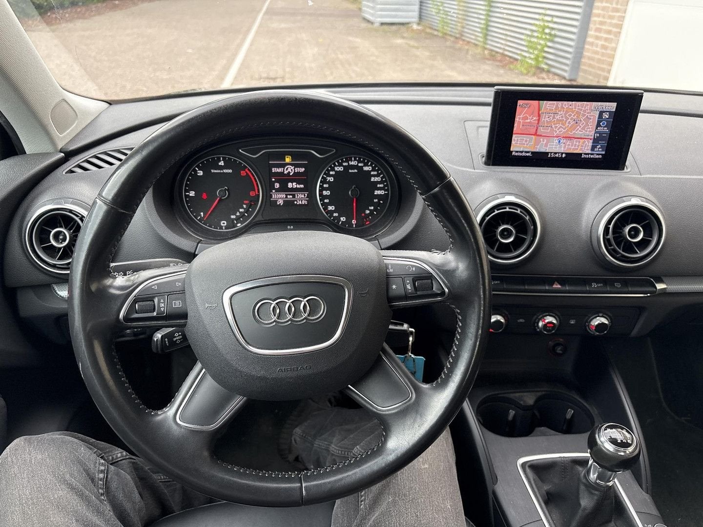 Audi A3 2.0 TDI Ambiente Pro Line | Airco | Navi | Cruise, Autos, Entreprise, Boîte manuelle, Noir, A3