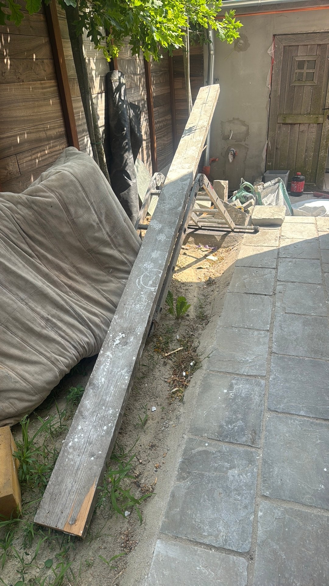Houten balken gratis, Tuin en Terras, Ophalen, Zo goed als nieuw, Balken