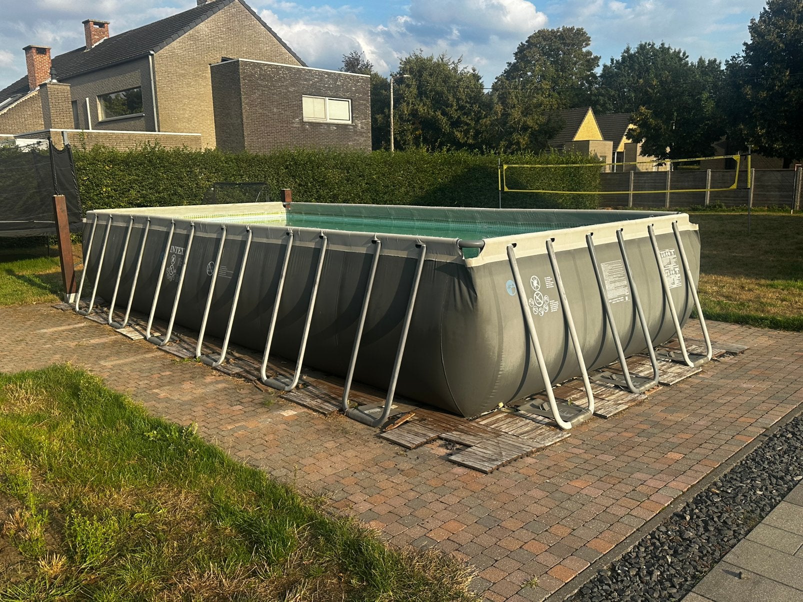 Intex ultra XTR frame 732x366x132, Tuin en Terras, Zwembaden, Gebruikt, 300 cm of meer, Rechthoekig, Ophalen