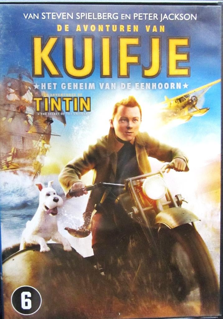 DVD AVONTUUR- KUIFJE EN HET GEHEIM VAN DE EENHOORN, Tous les âges, Enlèvement ou Envoi, Comme neuf, Comédie d'action