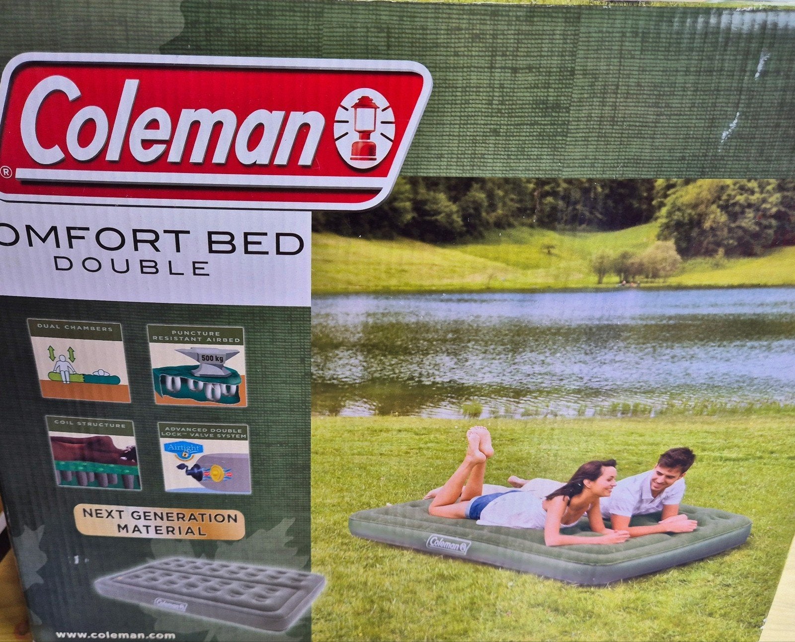 Luchtbedden Coleman comfort bed NIEUW, Caravans en Kamperen, Luchtbedden, Ophalen of Verzenden, Nieuw, 2-persoons