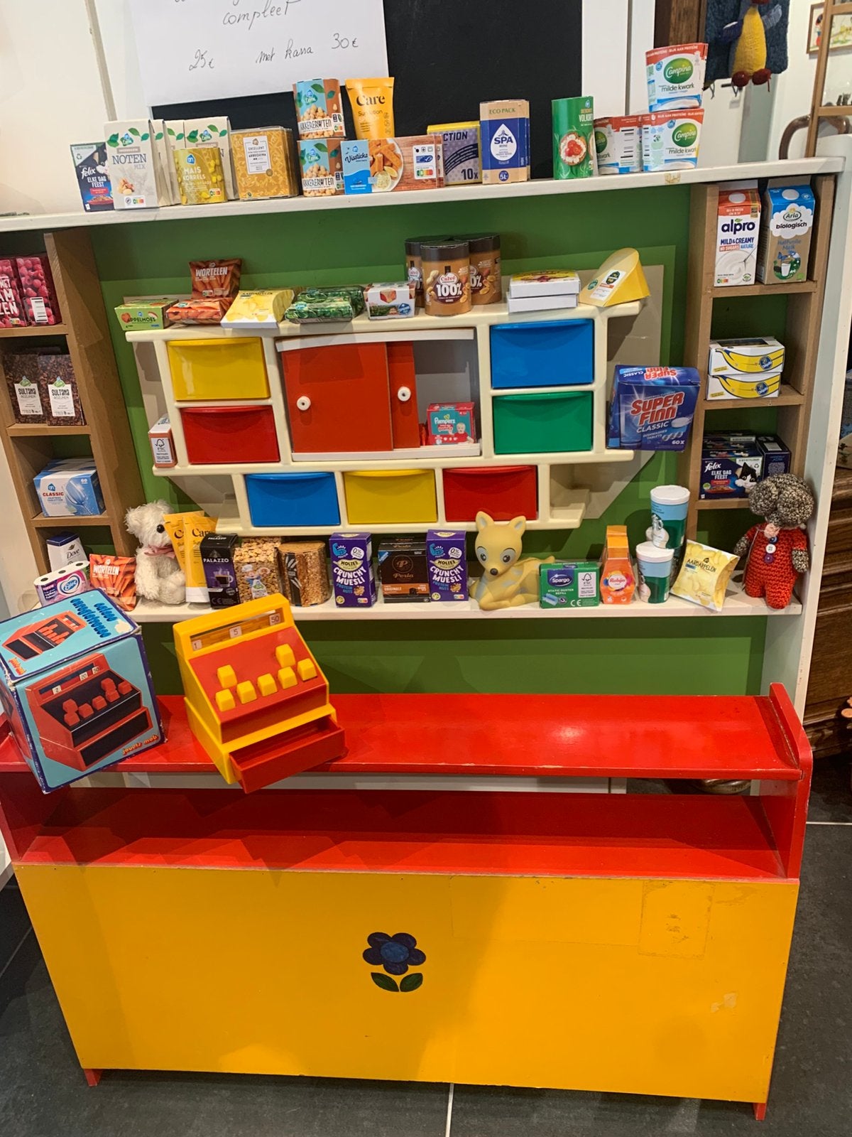 Magasin de jouets vintage avec acc. et caisse enregistreuse, Enlèvement, Comme neuf