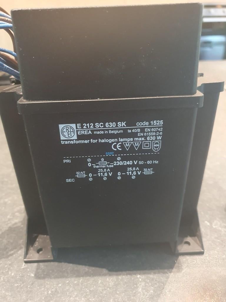 Zware EREA (Halogeen)transformator 630W, Elektronische apparatuur, Ophalen, Gebruikt