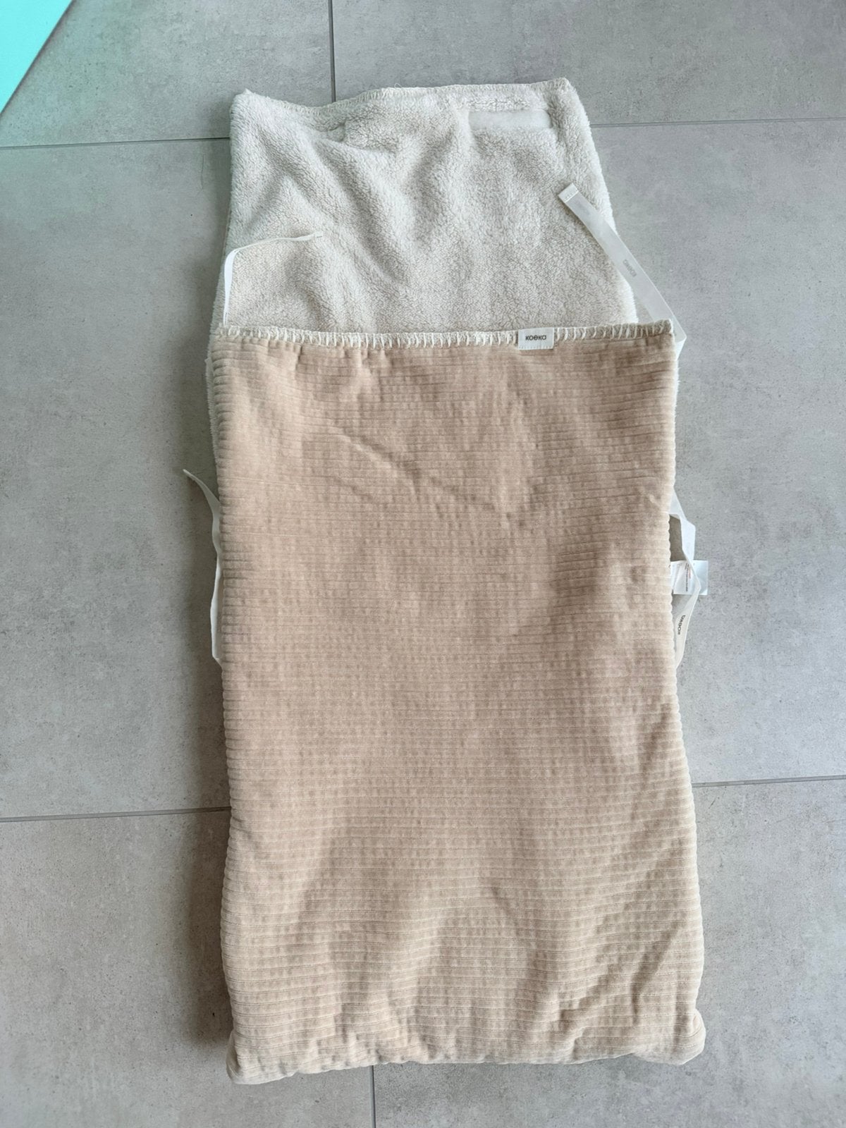 Koeka Voetenzak Buggy / Autostoel (Teddy)+ Inbakerslaapzak, Ophalen, Zo goed als nieuw, Voetenzak, Koeka