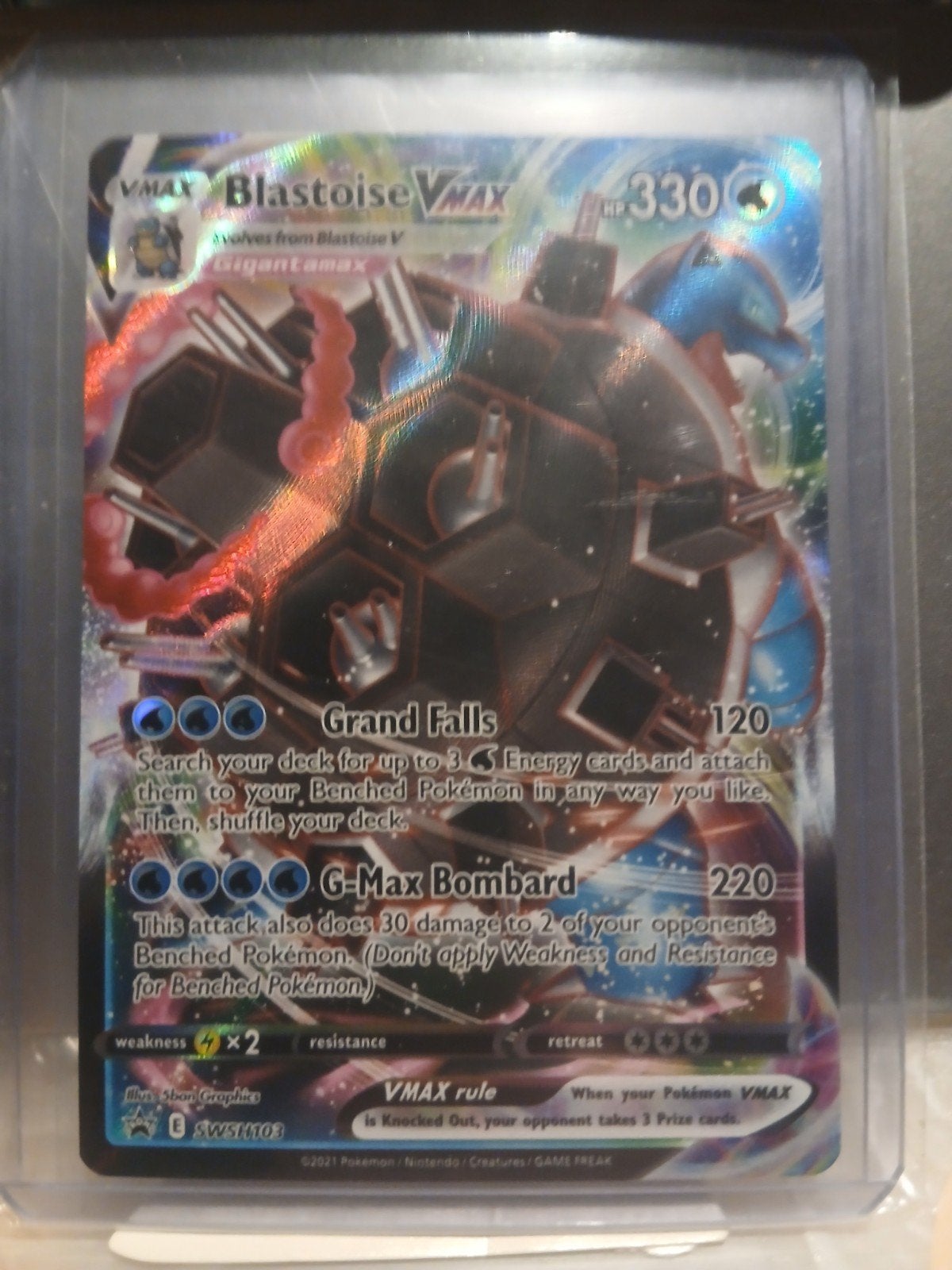 blastoise vmax SWSH103 pokemon Sword & Shield promo, Enlèvement ou Envoi, Neuf, Cartes en vrac, Foil