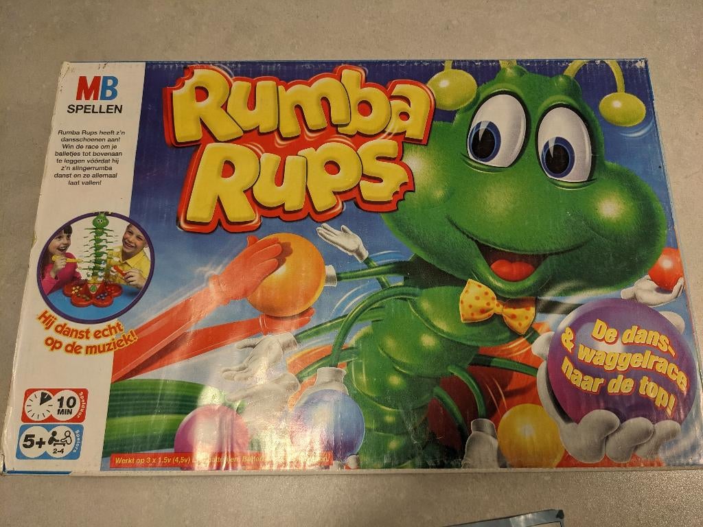 Rumba Rups gezelschapsspel, Een of twee spelers, Ophalen of Verzenden, Gebruikt, Hasbro