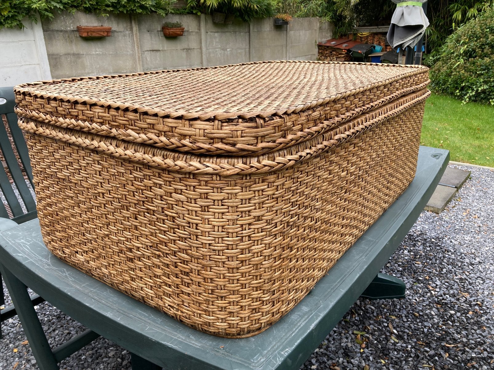 Grote opbergmand rotan, Huis en Inrichting, Ophalen, Gebruikt