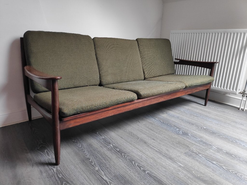 mid-century modern sofa teak, Enlèvement, Utilisé, Bois, Mid-century modern