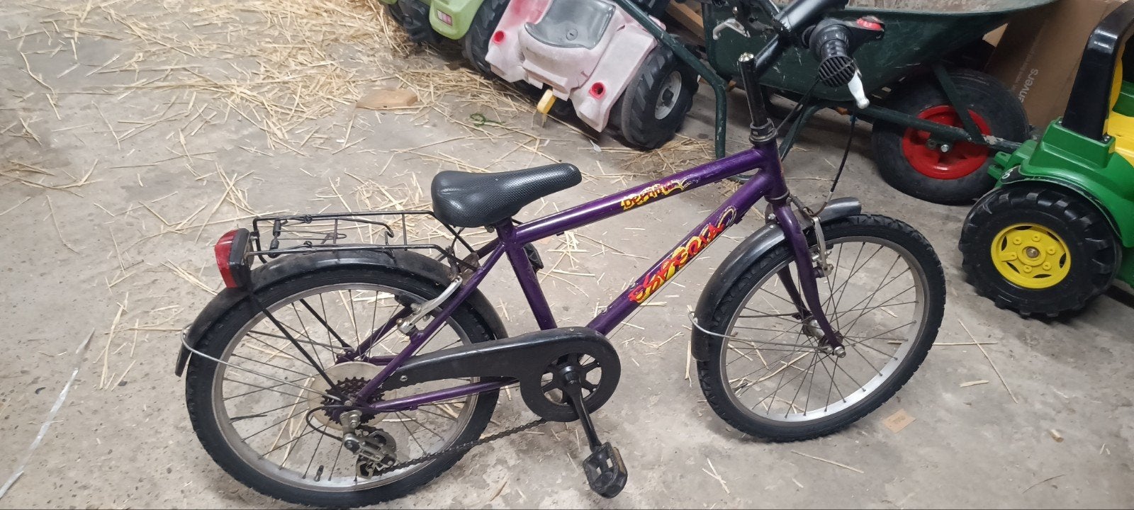 Jongens fiets 20 inc, Ophalen