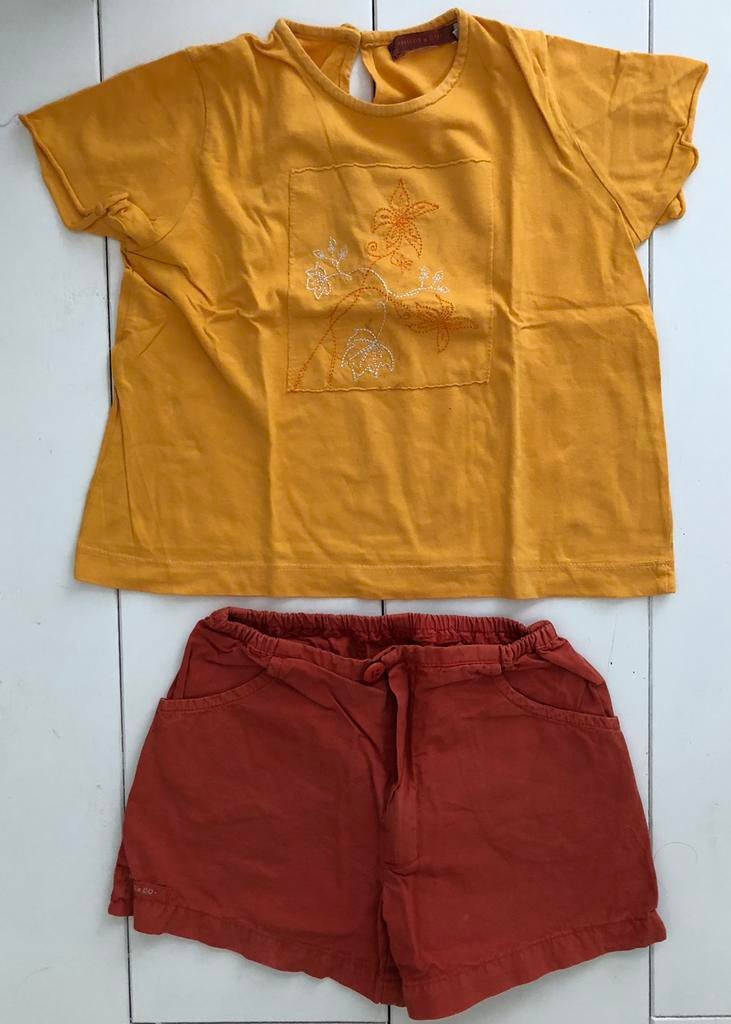 setje Hilde&Co 4 j 104: shortje + t-shirt, Kinderen en Baby's, Gebruikt, Hilde&Co, Meisje, Ophalen of Verzenden