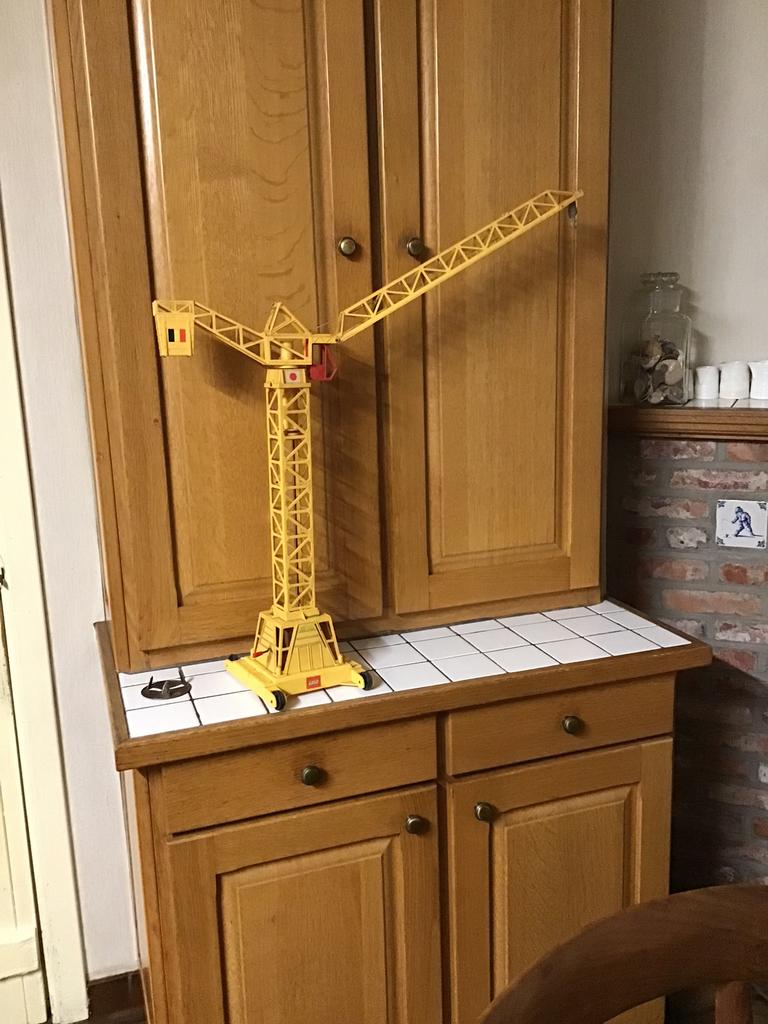 Vintage hijskraan bouwkraan lego, Ophalen of Verzenden, Zo goed als nieuw, Lego