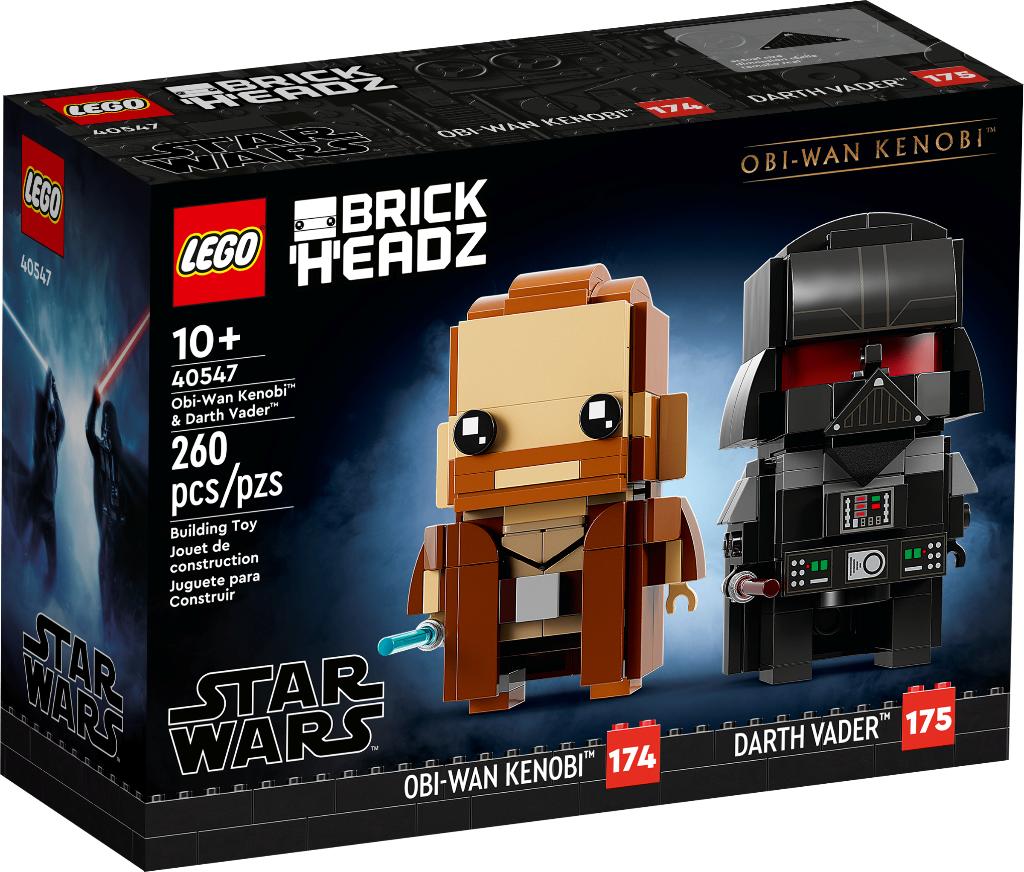 Lego 40547 SW Brickheadz Obi-Wan Kenobi et Dark Vador, Enlèvement ou Envoi, Neuf, Ensemble complet, Lego