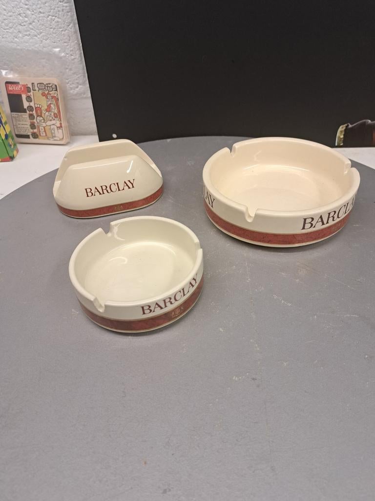 3x barclay verschillende items, Verzamelen, Ophalen of Verzenden, Nieuw, Asbak