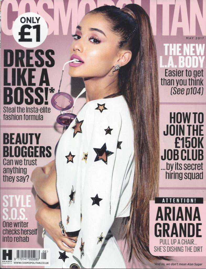 Cosmopolitan UK - May 2017 - Ariana Grande, Boeken, Tijdschriften en Kranten, Gelezen, Glossy, Verzenden