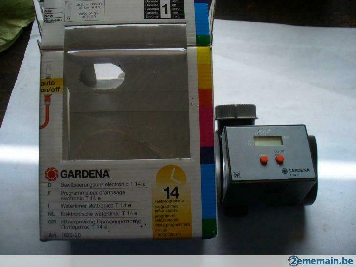 programmeur d'arrosage GARDENA T14-E - électronique, Enlèvement ou Envoi, Utilisé