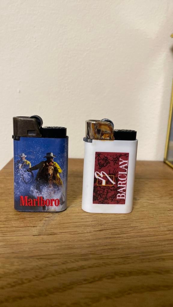 Paire d ancien briquet malboro et barclay, Enlèvement ou Envoi, Comme neuf, Briquet