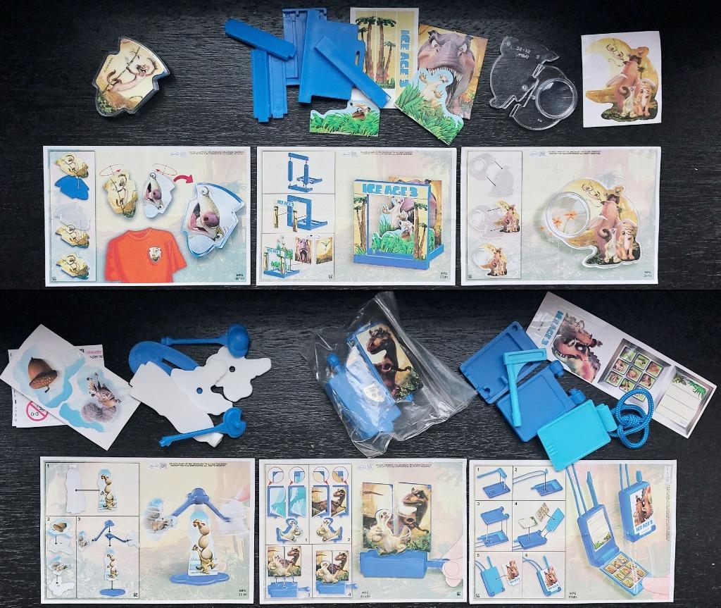 Complete serie Ice Age 3 speelgoed EU 2009 + BPZ, Ophalen of Verzenden, Zo goed als nieuw, Overige typen