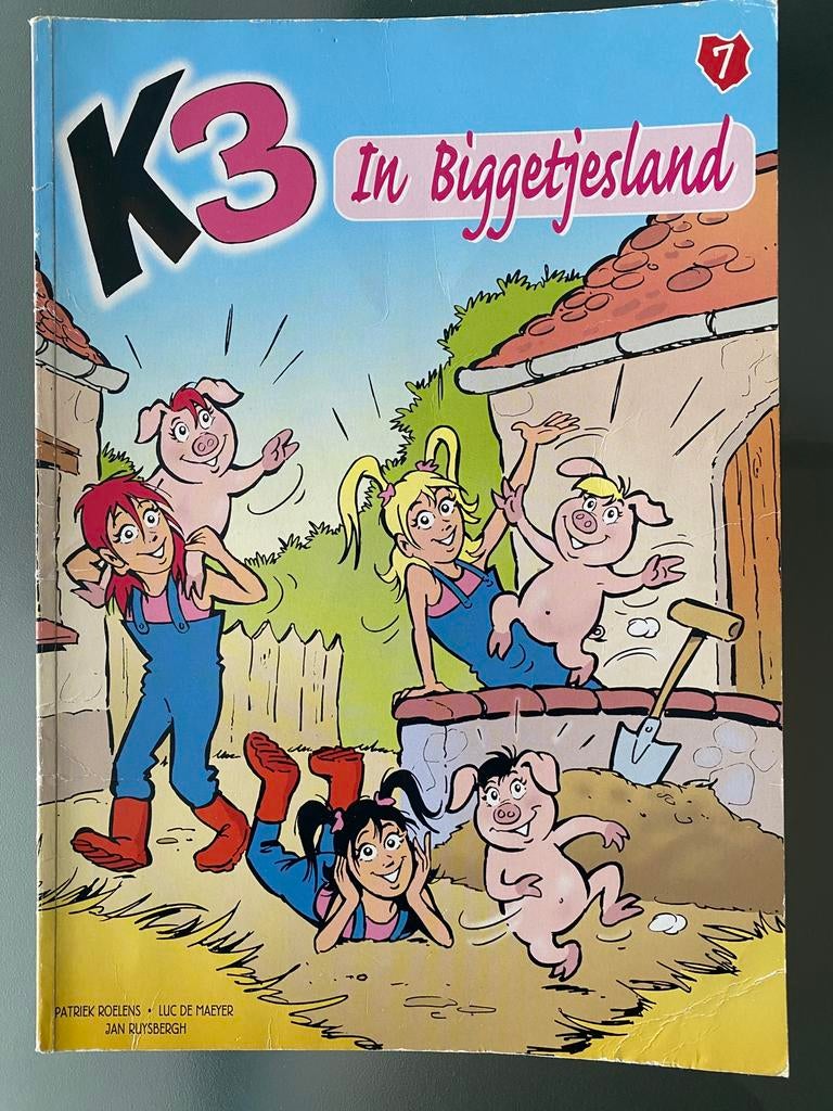 K3 originals - 7 In Biggetjesland, Eén stripboek, Ophalen of Verzenden, Gelezen